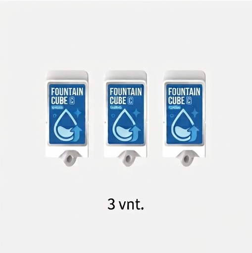 PETKIT Fountain Cube C – vandens filtravimo modulis skirtas Eversweet Ultra (3 vnt.) - Image 5